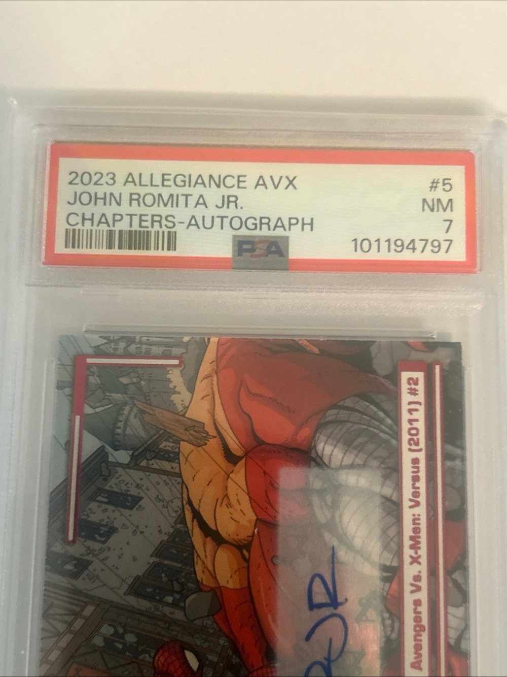 2023 Allegiance AVX Avengers #5 John Romita Jr Chapters - Auto POP 1 - Picture 3 of 8